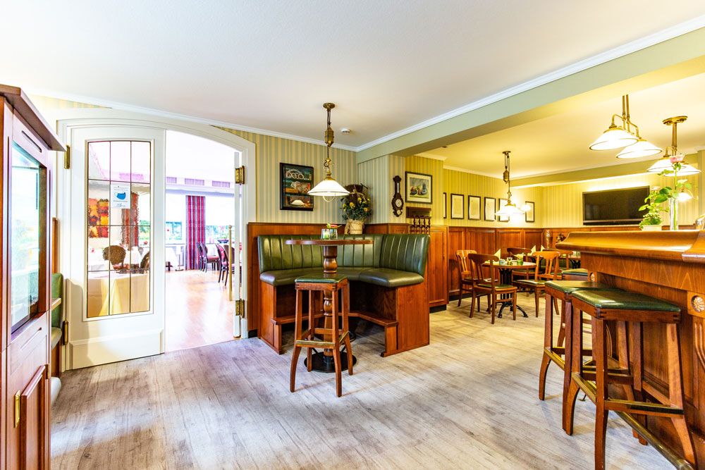 Dining at the Englischer Hof restaurant
