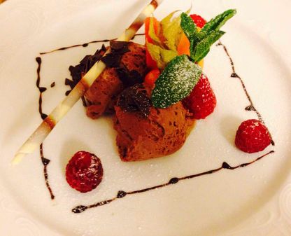 Essen im Restaurant Englischer Hof