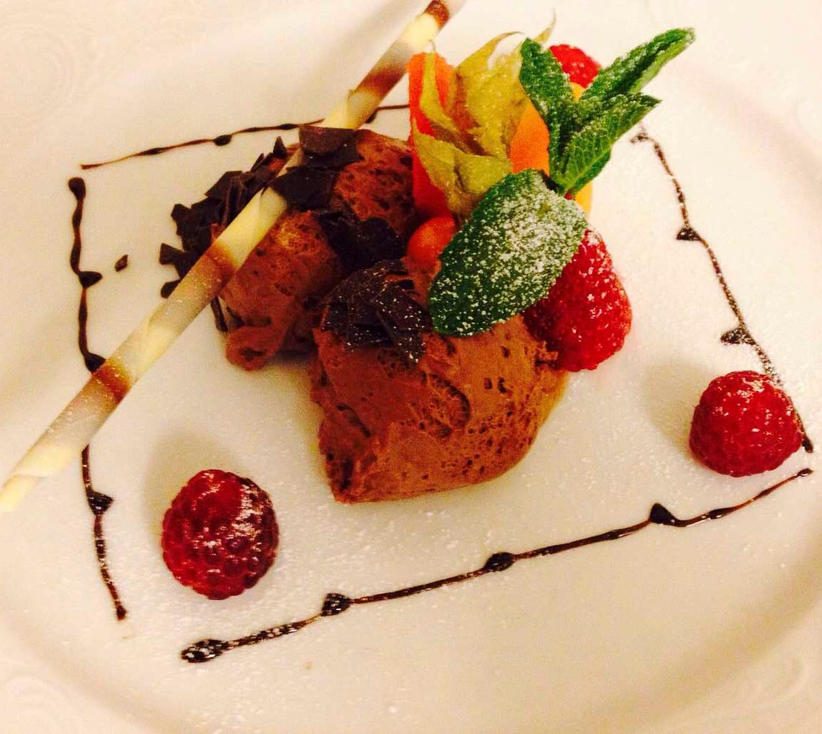 Dining at the Englischer Hof restaurant