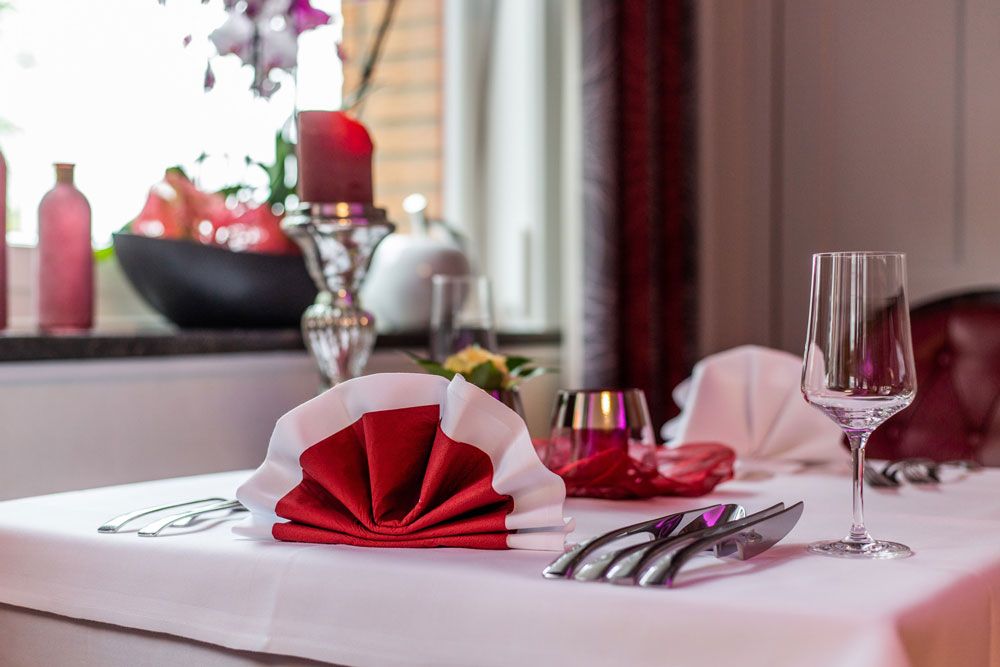 Dining at the Englischer Hof restaurant