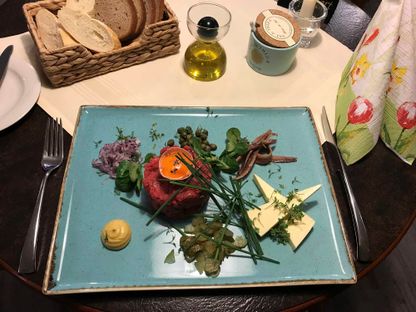 Essen im Restaurant Englischer Hof