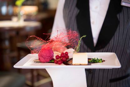 Essen im Restaurant Englischer Hof