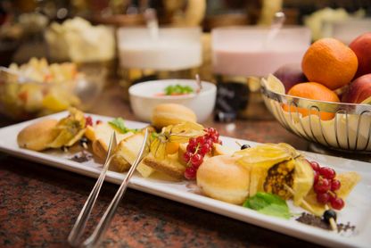 Essen im Restaurant Englischer Hof